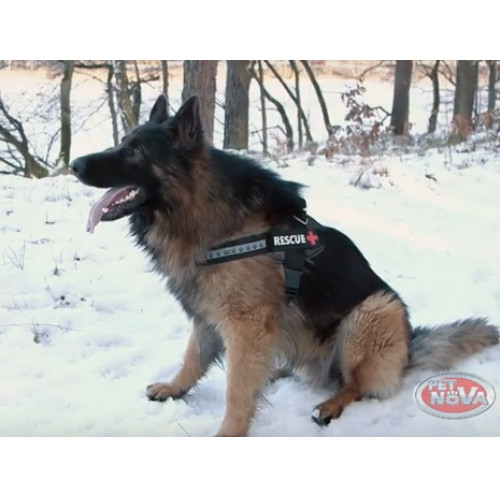 Pet Nova Szelki dla psa Rescue 30-40cm Czarne XS